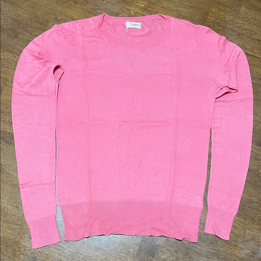 Women's Pink Crew Neck Sweater